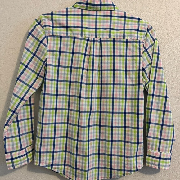 Wonder Nation Long Sleeve Button Down
Plaid Shirt. Size L (10/12) - Picture 7 of 8
